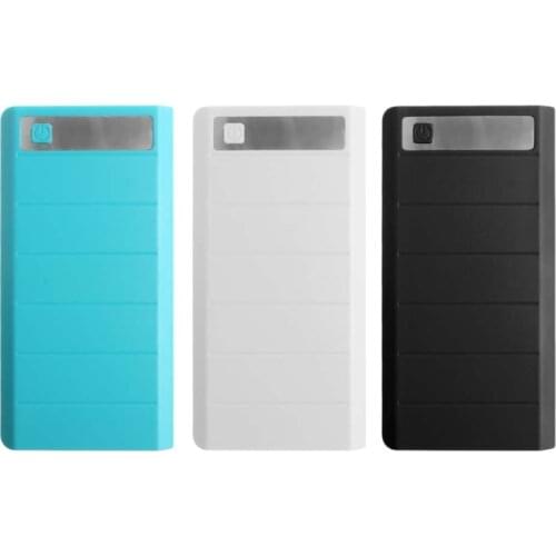 Portable Type C Input 2 USB Ports 8x 18650 Battery DIY Holder LED Display Power Bank Case Box