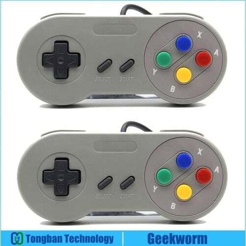 Raspberry Pi 3 Model B+/PC/NESPi Case No Driver 12 Keys USB Game Controller Handle Gamepad for Raspbian / WINDOWS / MAC / Linux