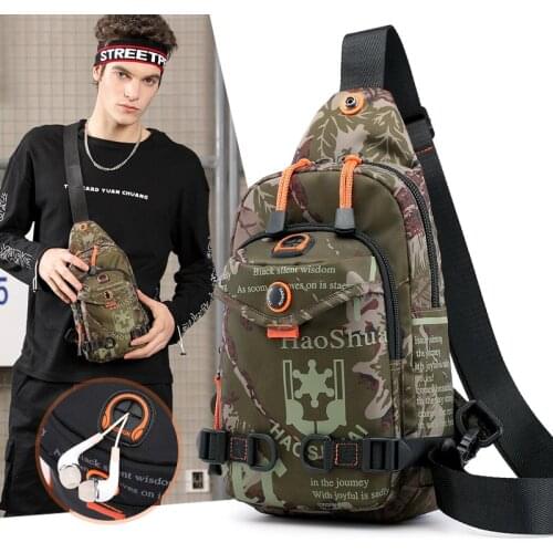 Ruil 2020 Men Shoulder Bags Personalized Camouflage Messenger Bag Waterproof Nylon Versatile Travel Casual Bags