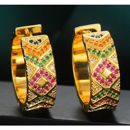 GODKI Jimbora Trendy Super Nice Personality Earrings Full Cubic Zirconia Bridal Wedding Women Girl Daily Fashion Jewelry 2020