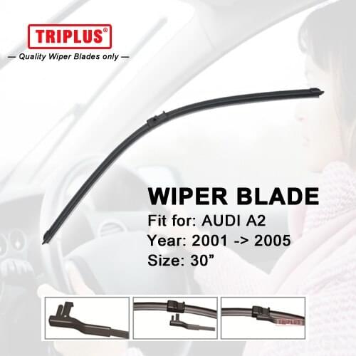 Wiper Blade for Audi A2 (2001-2005) 1pc 30",Flat Aero Windscreen Wiper,Boneless Windshield Soft Frameless Wiper Blades