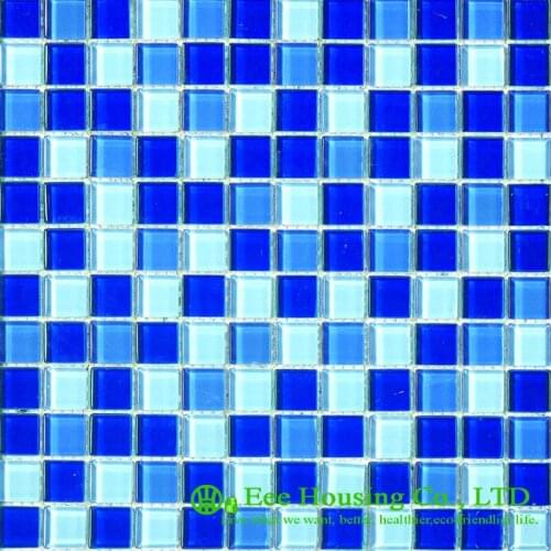 Glass mosaic tile for home decoration, Bathroom Glass Crystal Mosaic Tile