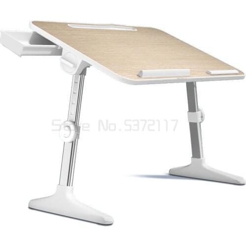 Standing lifting worktable office computer desk raised desk folding table on bed