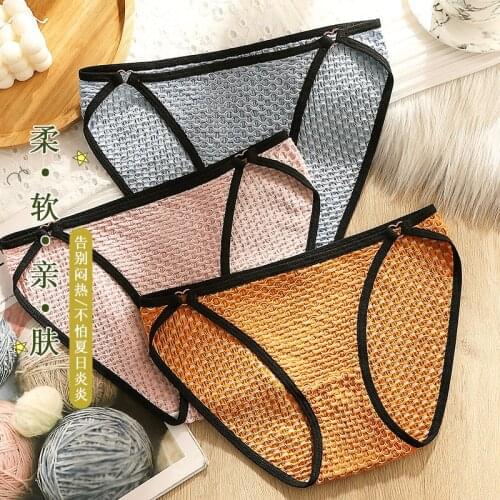 Lingerie Femme Sexy Underwear Womens Cotton Panties Snake Soft Briefs Mid Waist Girls Thong Womens Comfort Intimates Underwear