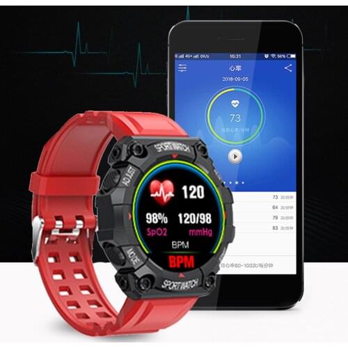 D68 Color Screen Smart Bracelet Waterproof Heart Rate Blood Pressure Sports Pedometer 240*240 Touch Screen Smartwatch