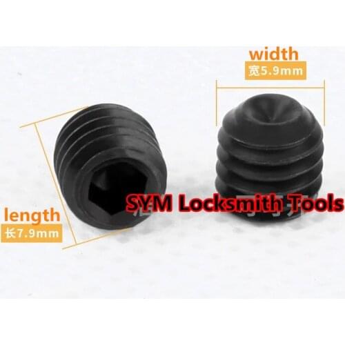 Clamping Screw For DEFU Vertical Key Cutting Machines For Fixed Cutter,Hex Socket Set Screws[5pcs]