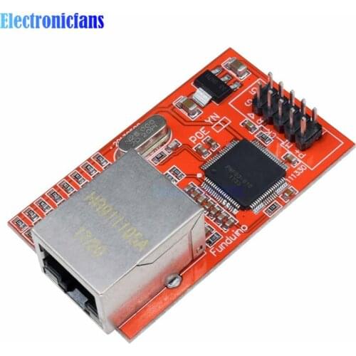 10pcs Top Mini W5100 LAN Ethernet Shield Network Module Board 3.3V Compatible 5V for Arduino 100% Origin