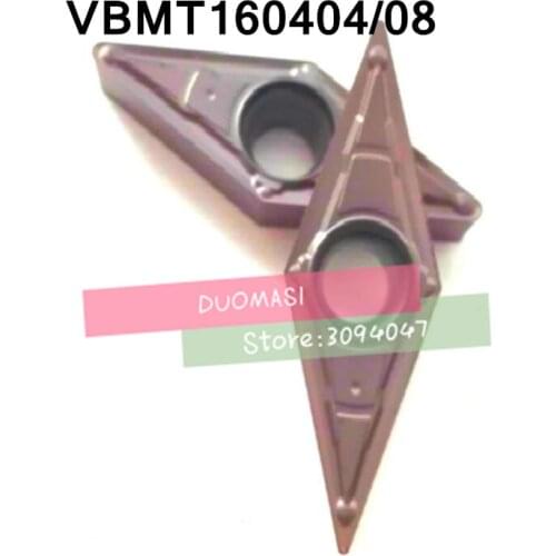 10PCS VBMT160404 MV/ VBMT160408 MV carbide CNC inserts,CNC lathe tool,apply to stainless steel and steel processing,SVQBR/SVUBR