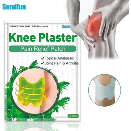 12pcs Knee Joint Pain Relief Patch Herbal Extract Wormwood Analgesic Stickers Rheumatoid Arthritis Treatment Medical Plaster