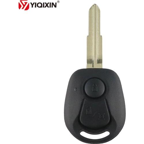 YIQIXIN 2 Button Remote Key Case For Ssangyong Actyon Kyron Rexton Replacement Uncut Bblade Key Shell Cover Case