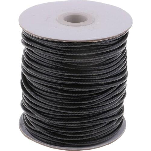 49 Yards/Roll Waxed Cotton Cord DIY Necklace Bracelet Jewelry Beading Making String 3mm 4mm Round Leather Sewing Thread