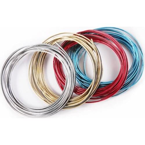 5 M Car Styling Universal DIY Flexible Interior Decoration Molding Trim Strips Auto Door Edge Sticker Christmas Accessories
