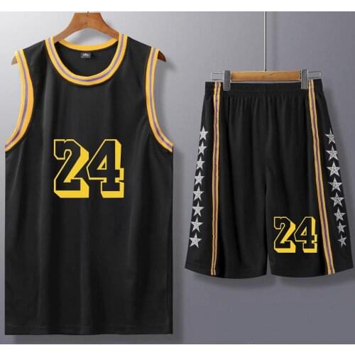 Men Boys Basketball Jersey Shorts , Male Quick Dry College Basketball Shirts Short , Child Black Basketball Uniforms Sports Kits