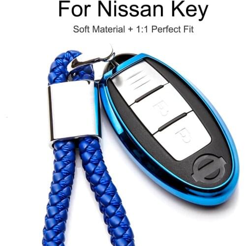 TPU Car Key Case Cover for Nissan X Trail Rogue T32 Juke Qashqai J10 J11 Note Altima Versa Armada Micra Leaf Rogue Murano Tiida