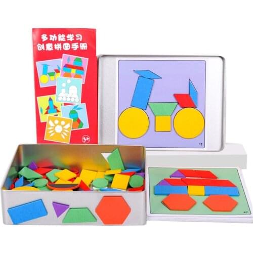 Baby Children Educational Jigsaw Puzzle Board Set Colorful Wooden Toy Learning