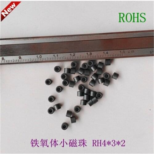 Ferrite Small Magnetic Beads RH4 * 3 * 2 2MM Inner Hole High Frequency Filtering Anti-interference MOS Pin Magnetic Beads