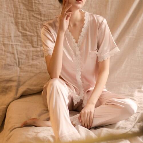 Женские шелковые пижамы JULY'S SONG China At AliExpress