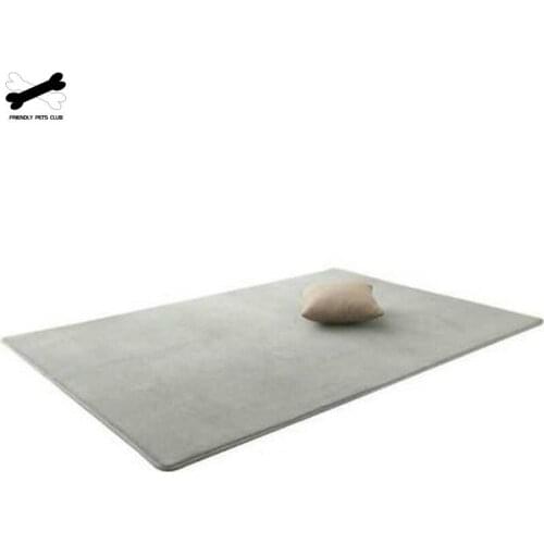 Soft Coral Fleece Pet Dog Bed Mat Water Resistant Bath Mat Doormat 11 Colors Available No Lint Shedding Support Machine Wash