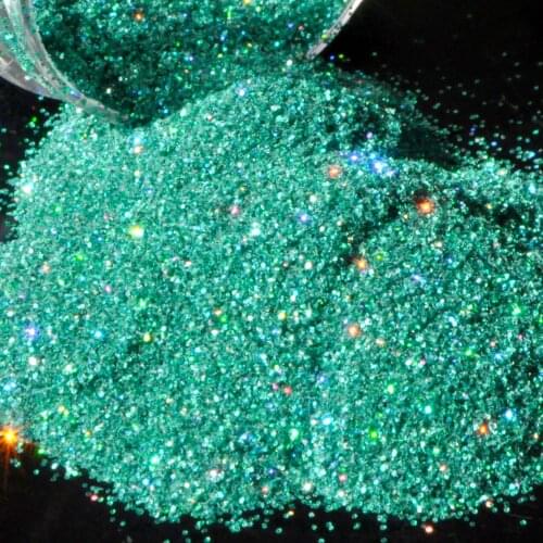 Laser Holographic Green Nail Glitter 0.2mm Dazzling glitter for DIY Nail Body Decoration Halloween Party Deco Accessories