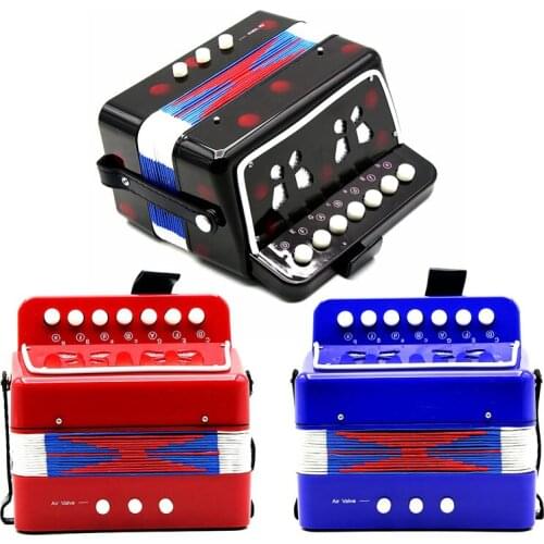 Mini Small Children Keyboard Accordion Rhythm Educational Musical Instrument Band Toy for Kids