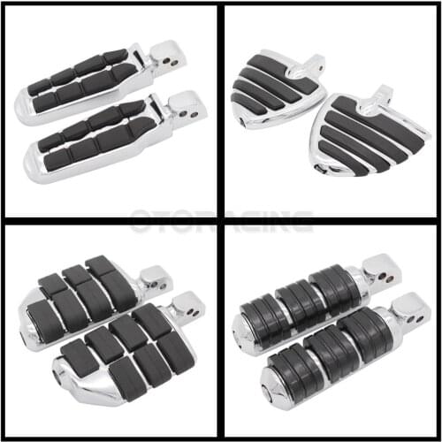 Motorcycle Rear Passenger Foot Pegs Footrests Floorboards For Yamaha V-Star 950/T Road Star 1600/1700 Royal Star