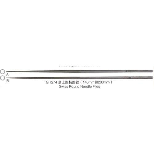 Jewellery making 200mm Metal Glass Jewelry Wood Carving Craft Round Needle Files Tool Set 2pcs