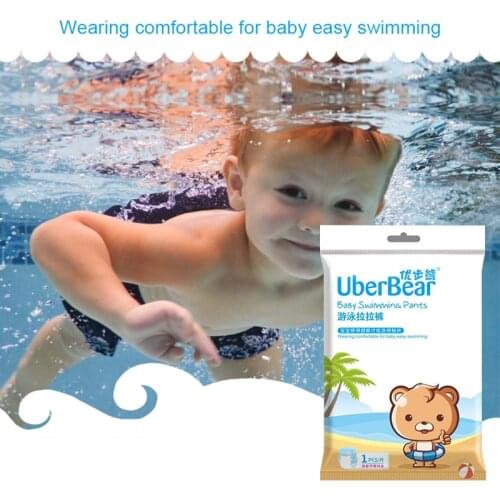 Disposable Infant Leakproof Waterproof Swimming Nappies Adjustable Newborn Baby Swim Diapers Cartoon Bear Diaper For Boys Girls