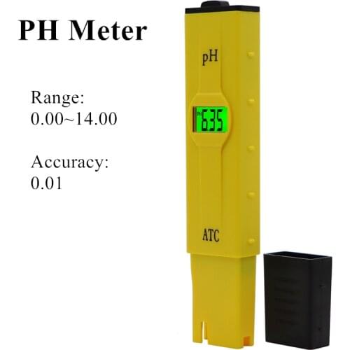 LCD PH Meter ph Tester Accuracy 0.01 Aquarium Pool Water Wine Urine Automatic Calibration with backlight Water Purity Monitor