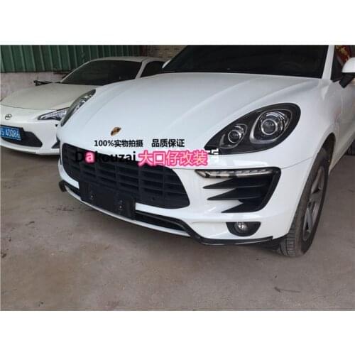 Fit for Porsche Macan modified carbon fiber front bumper knife