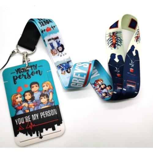 10 sets Doctors Nurse lanyard card Lanyard Key Lanyard Cosplay Badge ID Cards Holders Neck Straps Keychains