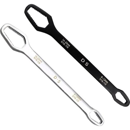 Universal Double Sided Wrench Chromium Vanadium Self-tightening Camping Accessories Outdoor Tools For Camping Repairing Kamp