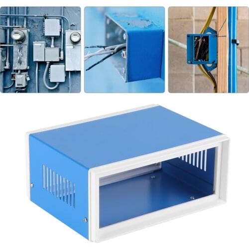Waterproof Metal Iron DIY Electrical Junction Box Housing Enclosure Project Case Enclosure Cover for Outdoor Indoor