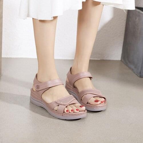 IF IFOND Women Sandals Summer Wedges Sandals Platform Ladies Slip On Casual Womens Zandalias Female Shoes Fashion 2021