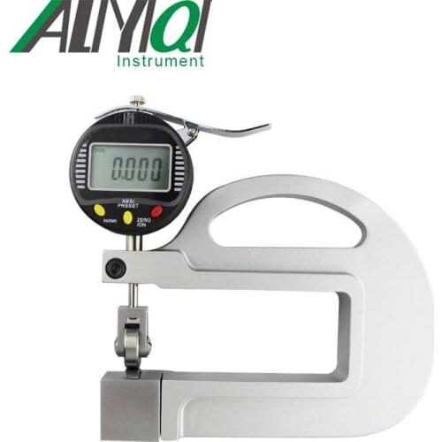 0-10mm 0.001mm digital micron thickness gauge with roller insert high precision good quality
