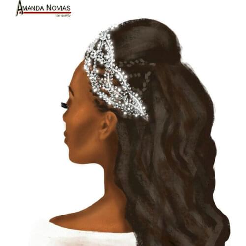 2021 luxury crystal new wedding hair accessories bride head pieces flowers