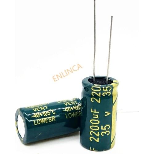 35V 2200UF 13*25 high frequency low impedance aluminum electrolytic capacitor 2200uf 35v 20