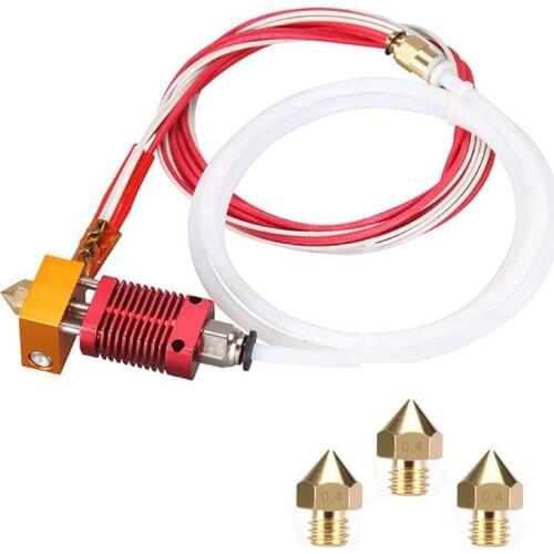 3D Printer MK8 Hotend Kit Extruder Assembled 0.4mm Nozzle Set, 24V 40W Extruder Head for 3D Printer Creality Ender 3