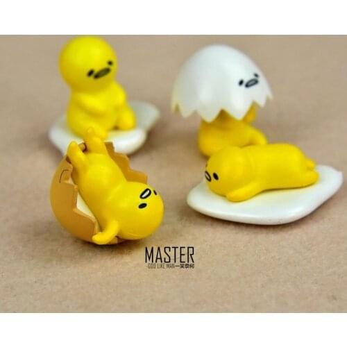 4PCS/Lot 3cm Good workmanship small size egg yolk brother model ornament pendant cute doll cartoon model handmade gift