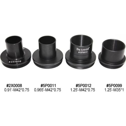 Datyson Camera Adapter T Ring Interface for Telescope Microscope Photography M42x0.75 0.91" 0.965" 1.25" M35x1 M48x0.75