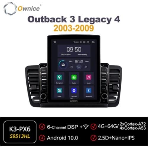 Ownice Octa 8 Core Android 10.0 Car Radio for Subaru Outback 3 Legacy 4 2003-2009 GPS Multimedia Stereo PlayerTesla Style