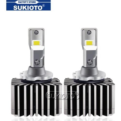 SUKIOTO High Bright RS Error Free Canbus D1S D3S D2S D2R D4S D4R D5S D8S LED Car Headlight Bulbs 100W For Auto Headlamp Lights