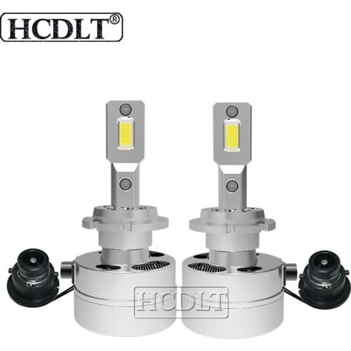 HCDLT 2PCS D2S D2R D4S D4R D5S D8S Car Headlight Bulb D1S D3S Canbus Error Free Car LED Light 20000LM 90W White For BMW VW BENZ