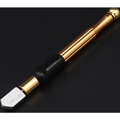 Comfort Grip Alloy Handle Glass Cutter Tool with Range 2-18 mm, Oil Feed High Hard Alloy Tip Cutter for Thick Glass Mosaic Tiles