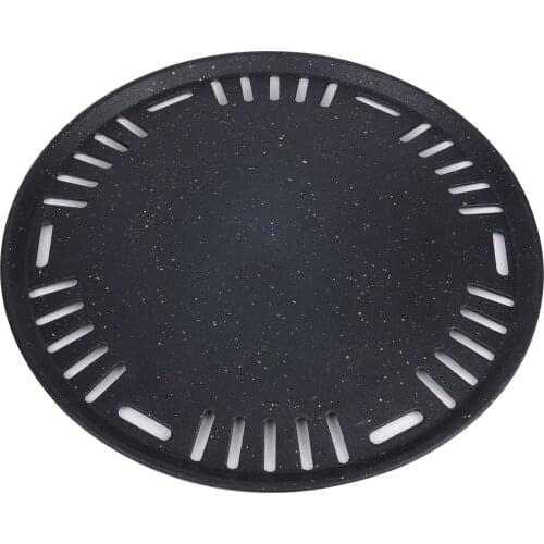 Korean Barbecue Tray Outdoor Oven Grill Pan Non-Stick Round Portable Nonstick Pan Teppanyaki Barbecue Tool