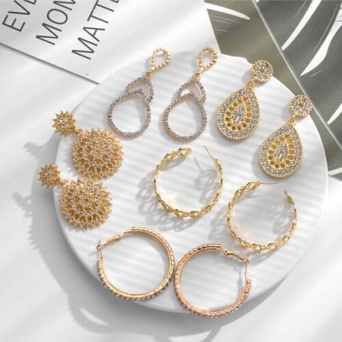 Hot Sale New 2021 Drop Gold Earring Heart and Conch Shell Earrings For Women Making Jewelry Gift Wedding Party Engagement