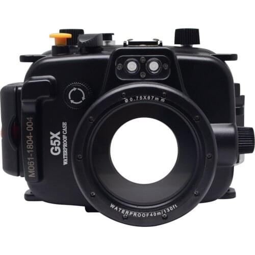 Mcoplus Canon G5X 40m/130ft Underwater Waterproof Diving Housing Camera Case for Canon G5X