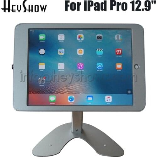 Metal Protable Tablet Computer Holder Security Display Stand Anti-Theft Device Case For IPad Pro 12.9 Inch With Lock