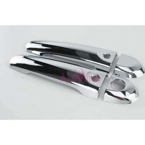 Door Handle Cover Bowl Trim With Smart Hole 2011-2013 2014-2016 2017 2018 Panel Chrome Car Styling For Nissan Juke Accessories