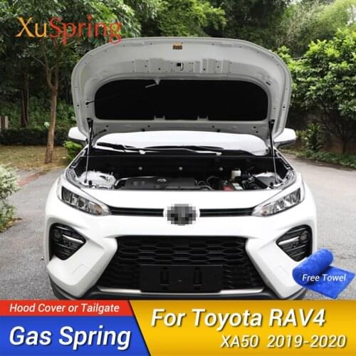 Car Hood Cover Lift Support Spring Shock Bracket Hydraulic Rod for Toyota RAV4 2019 2020 XA50 Car Accessories