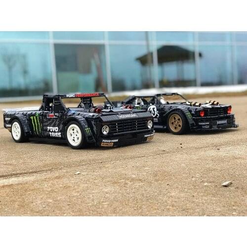 NEW Technology Building Block MOC-34316 F-150 Hoonitruck Drift Racing Car Remote Control Assembling Toy Boy Gift model